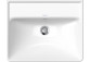 Wall-hung washbasin Duravit D-Neo, 55x44cm, z overflow, battery hole, white