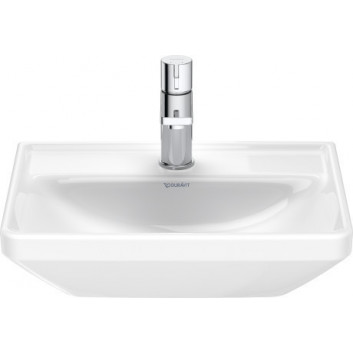 Wall-hung washbasin Duravit D-Neo, 60x44cm, z overflow, battery hole, white