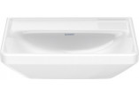 Wall-hung washbasin Duravit D-Neo, 45x35cm, without overflow, without tap hole, white