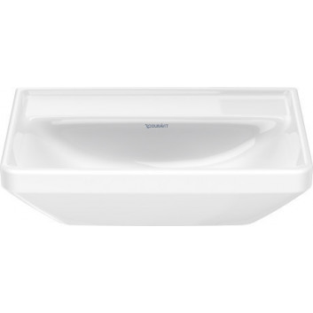 Wall-hung washbasin Duravit D-Neo, 45x35cm, without overflow, battery hole, white