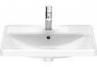 Countertop washbasin Duravit D-Neo, 60x43,5cm, z overflow, battery hole, white