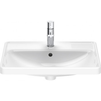 Wall-hung washbasin Duravit D-Neo, 45x35cm, without overflow, battery hole, white