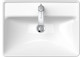 Wall-hung washbasin Duravit D-Neo, 45x35cm, without overflow, battery hole, white