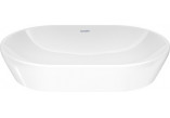 Countertop washbasin Duravit D-Neo, 60x40cm, without overflow, without tap hole, white