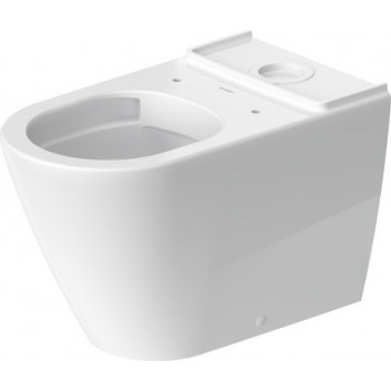 Bowl toilette standing Duravit D-Neo Rimless, 58x37cm, drain poziomy, bez rantu spłukującego, 4,5 l, UWL klasa 1, white