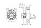 Concealed component Grohe dla baterii natryskowych z 1 wyjściem wody