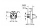 Concealed component Grohe dla baterii natryskowych z 1 wyjściem wody