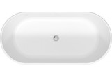 Bathtub freestanding Duravit D-Neo, 160x75cm, bezszwowa obudowa, without overflow, DuraSolid, white