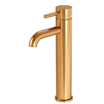 Washbasin faucet Steinberg Seria 100, standing, height 307mm, without pop, rose gold