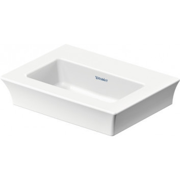 Wall-hung washbasin/vanity Duravit White Tulip, 45x33cm, without overflow, battery hole, white