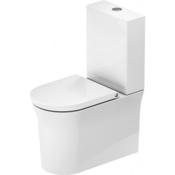 Close-coupled wc WC Duravit D-Neo Rimless, 65x37cm, bez rantu spłukującego, 4,5 l, UWL klasa 1, white