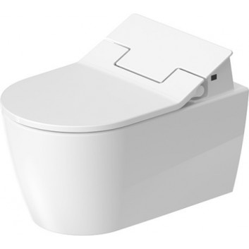 Bowl toilette hanging Duravit ME by Starck Rimless, 57x37cm, bez rantu spłukującego, fixing Durafix, HygieneFlush, powłoka HygieneGlaze, white