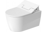 Set bowl toilette hanging Duravit ME by Starck Rimless i seat myjąca SensoWash, 57x37cm, bez rantu spłukującego, fixing Durafix, HygieneFlush, powłoka HygieneGlaze, white