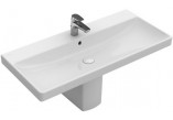 Vanity washbasin Villeroy&Boch Avento, 100x47cm, overflow, battery hole, CeramicPlus, Stone White