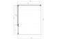 Rectangular shower cabin Omnires Manhattan, 100x70cm, door swing, glass transparent, profil chrome