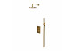 Thermostatic shower set Omnires Contour, concealed, 2 wyjścia wody, gold szczotkowany