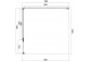 Rectangular shower cabin Omnires Manhattan, 100x80cm, door swing, glass transparent, profil chrome