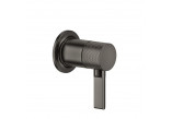 Mixer shower Gessi Inciso, wall mounted, 1 wyjście wody, component wall mounted, Black Metal Brushed PVD
