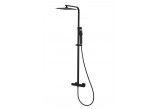 Shower shower column Corsan Ango, with thermostat, black