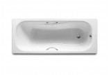 Bathtub rectangular Roca Princess, 160x75cm, steel, powierzchnia antypoślizgowa, white 