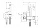 Bidet mixer bidetta Excellent Pi, wąż 120cm, końcówka z włącznikiem, chrome