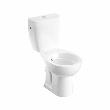 Set kompakt WC bowl ze spłuczką Kolo Rekord, 64x35,5cm, Rimfree, bez rantu spłukującego, drain poziomy, doprowadzenie boczne, white