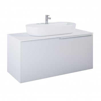 Cabinet vanity Elita Glam, 120cm, 1S + 1S, 2 szuflady, white mat