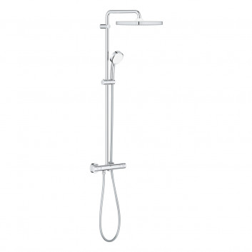 Thermostatic shower set Grohe Tempesta Cosmopolitan System 250 Cube, wall mounted, 2 wyjścia wody, chrome