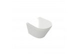 Wall-hung wc WC Excellent Joker, 47x36mm, bezrantowa, soft-close WC seat, white