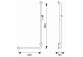 Shower handrail Kolo Lehnen Funktion, 60x120cm, right, gładkie arm pionowe, powierzchnia smooth