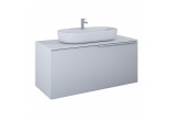 Cabinet vanity Elita Glam, 120cm, 1S + 1S, 2 szuflady, white mat