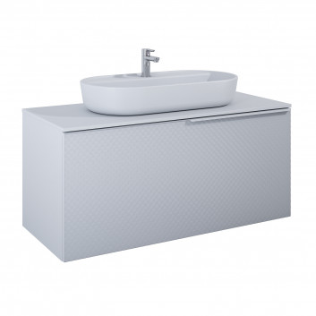 Cabinet vanity Elita Glam, 120cm, 1S + 1S, 2 szuflady, white mat