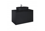 Cabinet vanity Elita Glam, 120cm, 1S + 1S, 2 szuflady, black mat