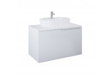 Cabinet vanity Elita Glam, 90cm, 1S + 1S, 2 szuflady, white mat