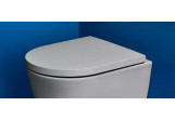 Seat WC Laufen Kartell by Laufen, with soft closing, zdejmowalna, round - szary mat