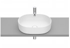 Countertop washbasin Roca Inspira Round, 50x37cm, cienkościenna, without overflow, Fineceramic, white mat