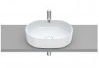 Countertop washbasin Roca Inspira Round, 50x37cm, cienkościenna, without overflow, Fineceramic, pearl