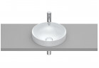 Countertop washbasin Roca Inspira Round, 37cm, cienkościenna, without overflow, Fineceramic, pearl