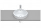 Countertop washbasin Roca Inspira Round, 50x37cm, cienkościenna, without overflow, Fineceramic, pearl
