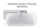 Bathtub freestanding Novellini Ship, 150x70cm, konglomeratowa, white mat