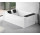 Corner bathtub with hydromassage Novellini Divina Dual, 190x140cm, montaż lewy, with frame, mixer z funkcją napełniana przez overflow, without enclosure, white mat