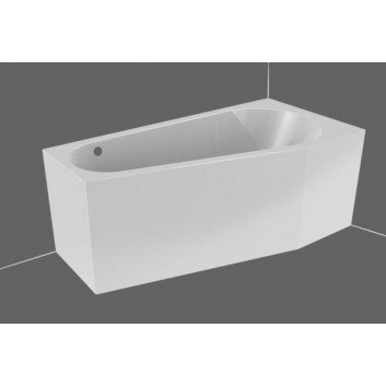 Side panel prawy dla bathtub Riho Yukon 160x90cm, white