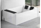 Corner bathtub Novellini Divina Dual, 190x140cm, montaż prawy, with frame, system przelewowy, without enclosure, white shine