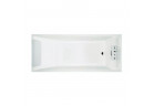 Bathtub rectangular for built-in Novellini Sense 3, 190x80cm, wersja standard, system drain, without enclosure, white mat