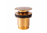 Drain umywalkowy Tres, click-clack, 63mm, 24-K gold matowe