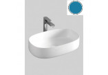 Wall-hung wc Artceram A16, 52,5x36cm, bezrantowa, blu notte