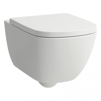 Set Wall-hung WC WC with soft-close WC seat Laufen Palomba/INO, 54x36,5cm, Rimless, white