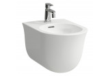 Bidet under-countertop Laufen The New Classic, 53x37cm, overflow, battery hole, powłoka LCC, white