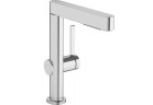 Washbasin faucet Hansgrohe Finoris, standing, single lever pull-out spray 2jet, height 248mm, set drain push-open, chrome