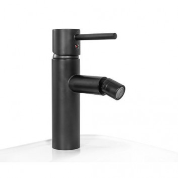 Bidet mixer Rea Tess Black, standing, height 185mm, black